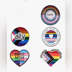 MINTOLEX 5 PCS LGBTQ+ Pride Pins